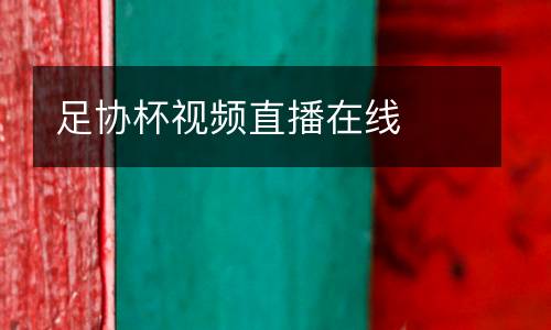 足協(xié)杯視頻直播在線