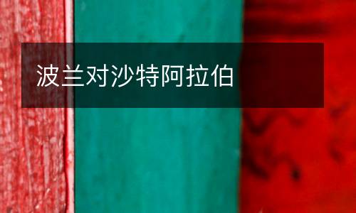 波蘭對沙特阿拉伯