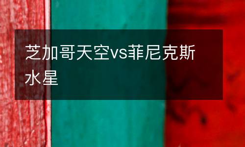 芝加哥天空vs菲尼克斯水星